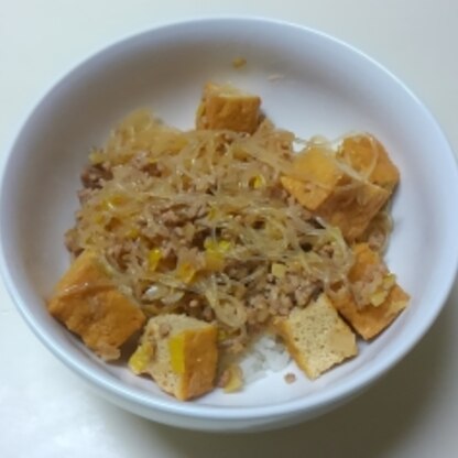 丼にしてみましたぁ～(*^^*)♪美味しかったぁ～♪(*´∀｀)　お腹いっぱいですっ♪ご馳走様でしたぁ～(*^▽^)/★*☆♪